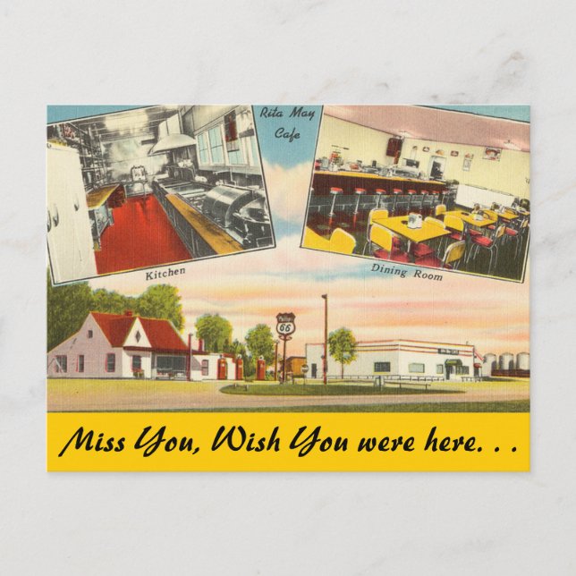 Missouri, Rita May Cafe Postkarte (Vorderseite)