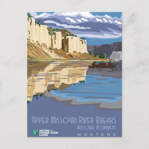 Missouri River Breaks National Monument Montana Postkarte
