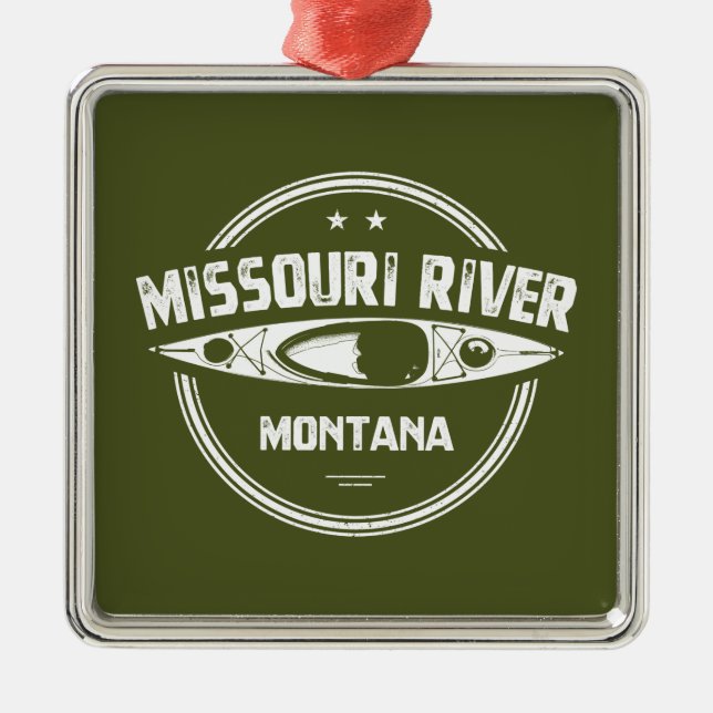 Missouri River, Montana Ornament Aus Metall (Vorne)