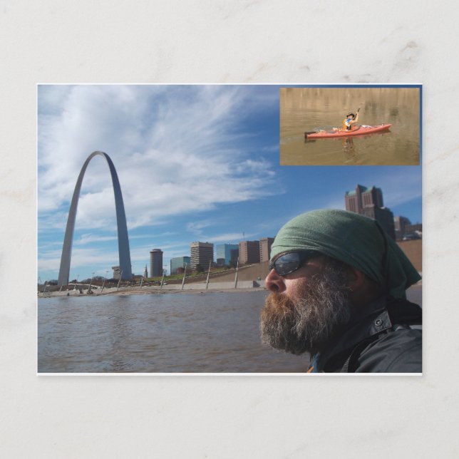 Missouri River Paddle Postcard Postkarte (Vorderseite)