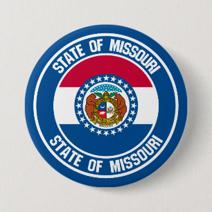 Missouri Round Emblem Button