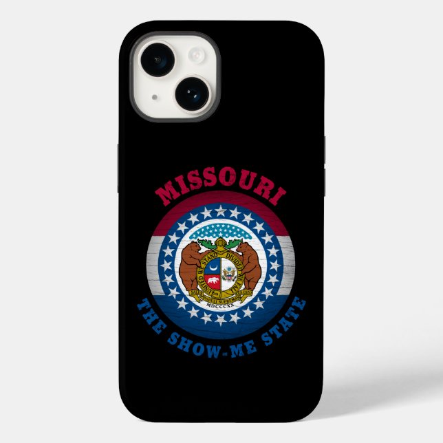MISSOURI SHOW-ME-STAAT FLAG Case-Mate iPhone 14 HÜLLE (Rückseite)