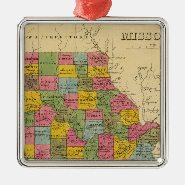 Missouri Silbernes Ornament (Vorne)