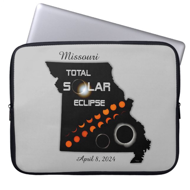 Missouri Solar Eclipse Laptop Sleeve (Vorderseite)