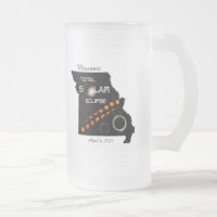 Missouri Solar Eclipse Mattiert Beer Tasse
