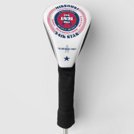 Missouri Staat Circle Custom Golf Head Cover Golf Headcover