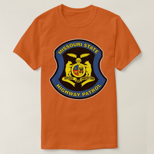 Missouri Staat Highway Patrol Siegel Abzeichen Sie T-Shirt (Design vorne)