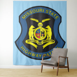 Missouri Staat Highway Patrol Wandteppich