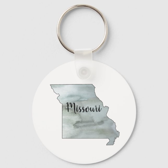 Missouri Staat Illustration Art Schlüsselanhänger (Vorderseite)