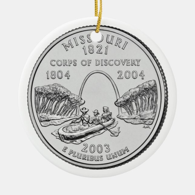Missouri Staat Quarter Keramikornament (Vorne)