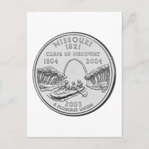 Missouri Staat Quarter Postkarte