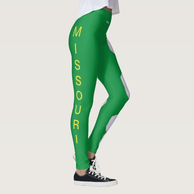 Missouri Staat White Hawthorn Blume Leggings (Rechts)