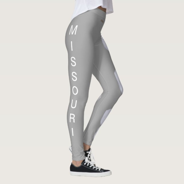 Missouri Staat White Hawthorn Blume Leggings (Rechts)
