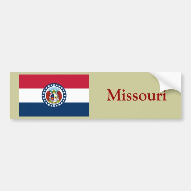 Missouri-Staats-Flagge Autoaufkleber (Vorne)