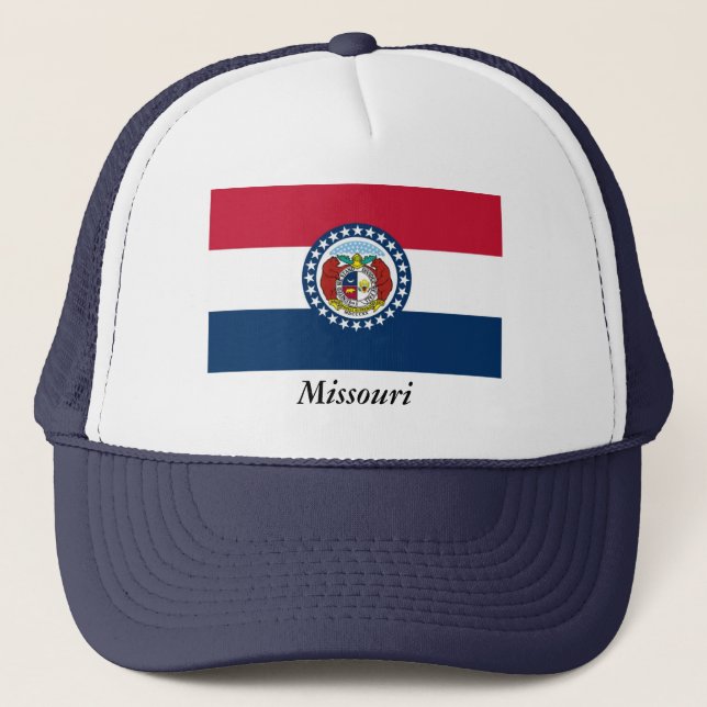 Missouri-Staats-Flagge Truckerkappe (Vorderseite)