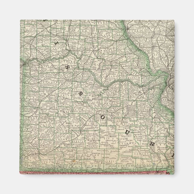 Missouri und Arkansas Magnet (Vorne)
