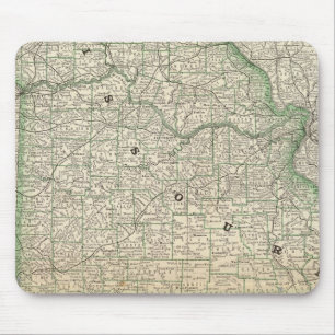 Missouri und Arkansas Mousepad