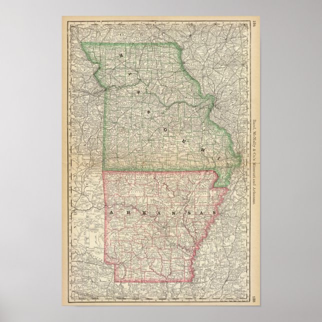 Missouri und Arkansas Poster (Vorne)