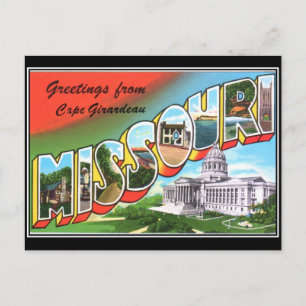 Missouri Vintage-Postkarte Postkarte