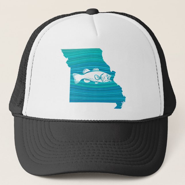 Missouri Wave Fishing Truckerkappe (Vorderseite)