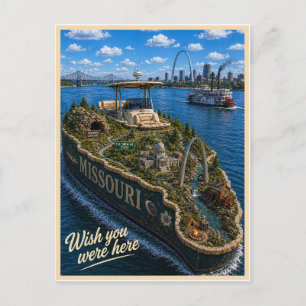 Missouri Wish You Were Here State-Serie Postkarte