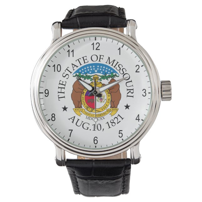 Missouri-Zeichen Armbanduhr (Vorderseite)