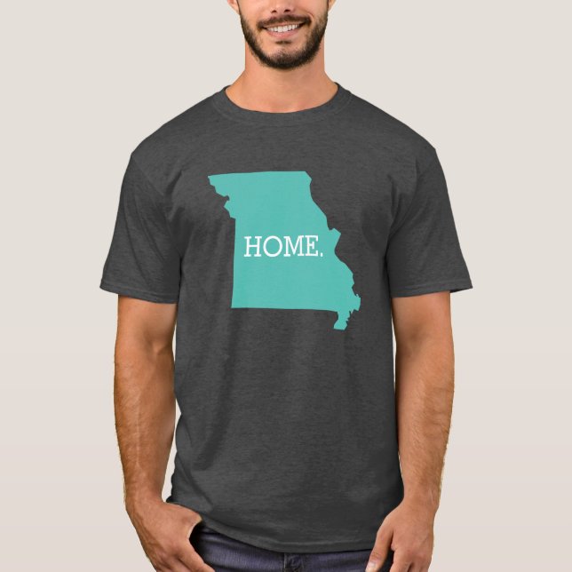 Missouri Zuhause Staat Aqua T-Shirt (Vorderseite)