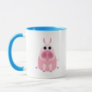 Misstrauisch das Schwein Tasse