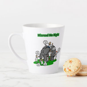 “Missverstehe mich richtig” POV-Sarkasmus-Design Milchtasse