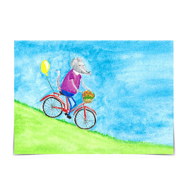 Missy Mouse fährt Fahrradkarte "Nur weil" Karte
