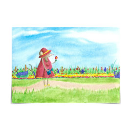 Missy Mouse in Summer Garden Denken Sie an Ihre Ka Karte