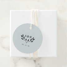 Mist Blue | Einfache moderne Hochzeit Vielen Dank