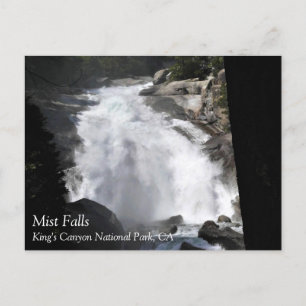 Mist Falls, King's Canyon National Park, CA Postca Postkarte