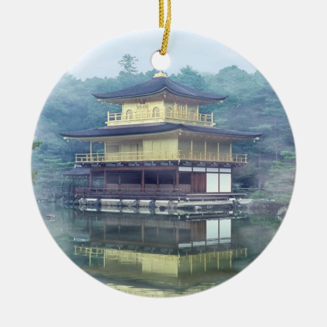 Mist on the Golden Pavilion Keramik Ornament (Vorne)
