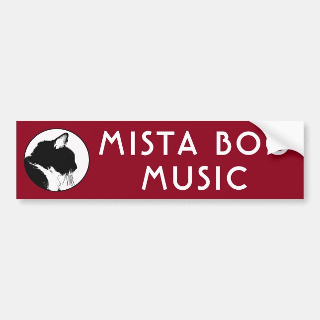 MISTA BOO-MUSIK Autoaufkleber (Vorne)