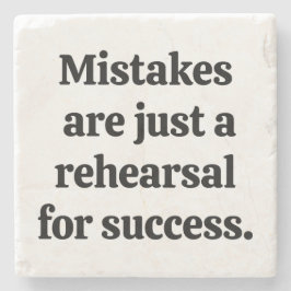 Mistakes Marble Stone Untersetzer