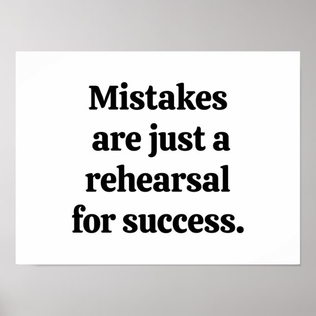 Mistakes Poster (Vorne)