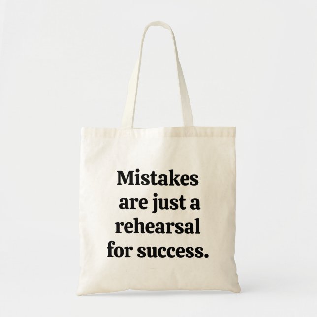 Mistakes Tote Bag Tragetasche (Vorne)