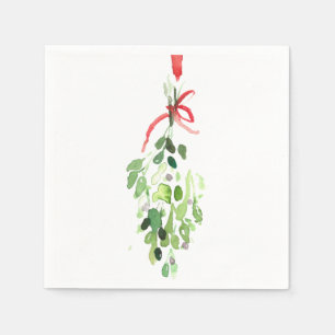 Misteltoe Cocktail-Serviette Serviette