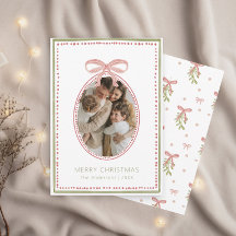 Mistelzweig-Bogen-Ornament Familienfoto-Weihnachts