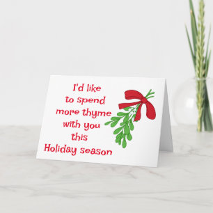 MISTELZWEIG-HUMOR FÜR MEINE LIEBE ZU WEIHNACHTEN KARTE