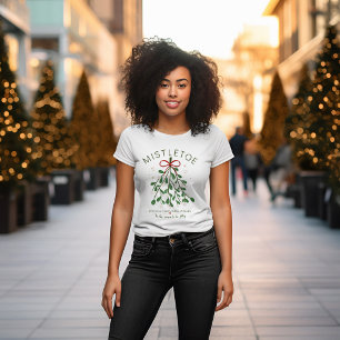 Mistelzweig Küsse & Weihnachtswünsche Süßes T-Shir T-Shirt
