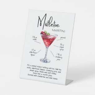 Mistelzweig Martini Feiertagsbar Schild