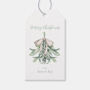 Mistelzweig-Weihnachten Geschenkanhänger