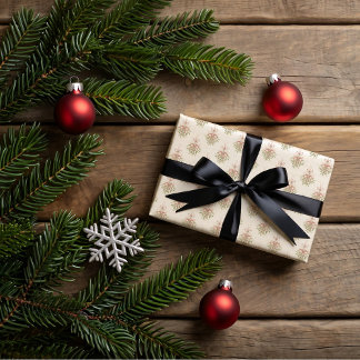 Mistelzweig, Weihnachtskekse Geschenkpapier Set
