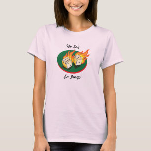 Misten und Gambling_Flaming Dice_Yo T-Shirt