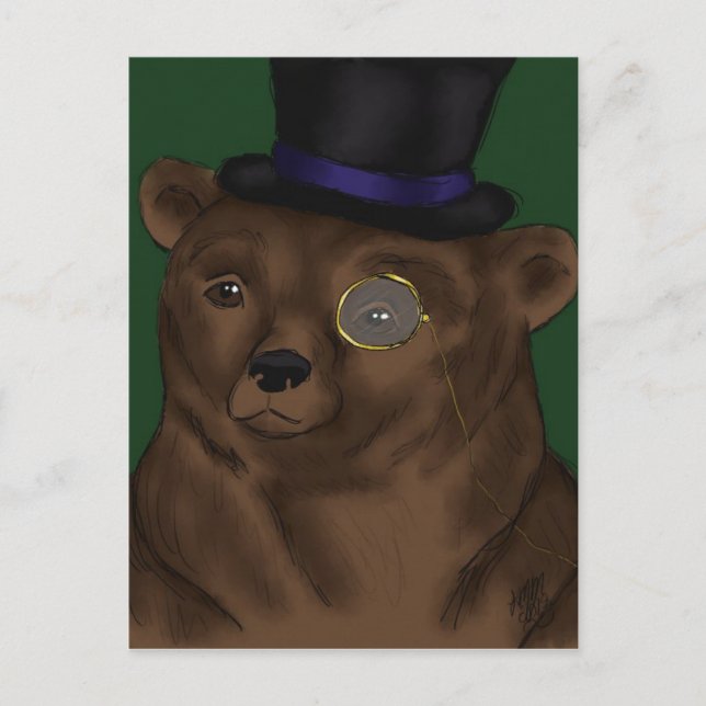 Mister Bear Postcard Postkarte (Vorderseite)