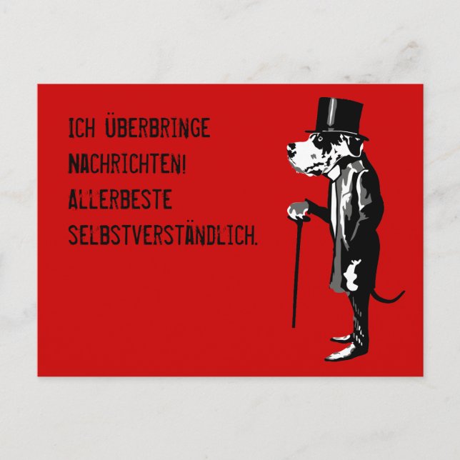 Mister Dane Postkarte (Vorderseite)