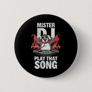 Mister Dj Play That Song Funny Penguin Dj Youth An Button