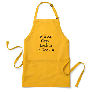 Mister Good Lookin kocht Gelbe lustige Küche Schürze
